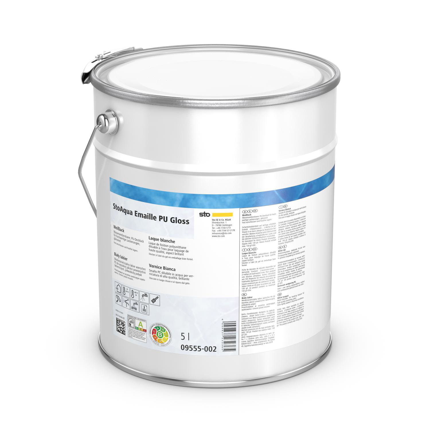 StoAqua Emaille PU Gloss - getönt, 1,0 l Dose