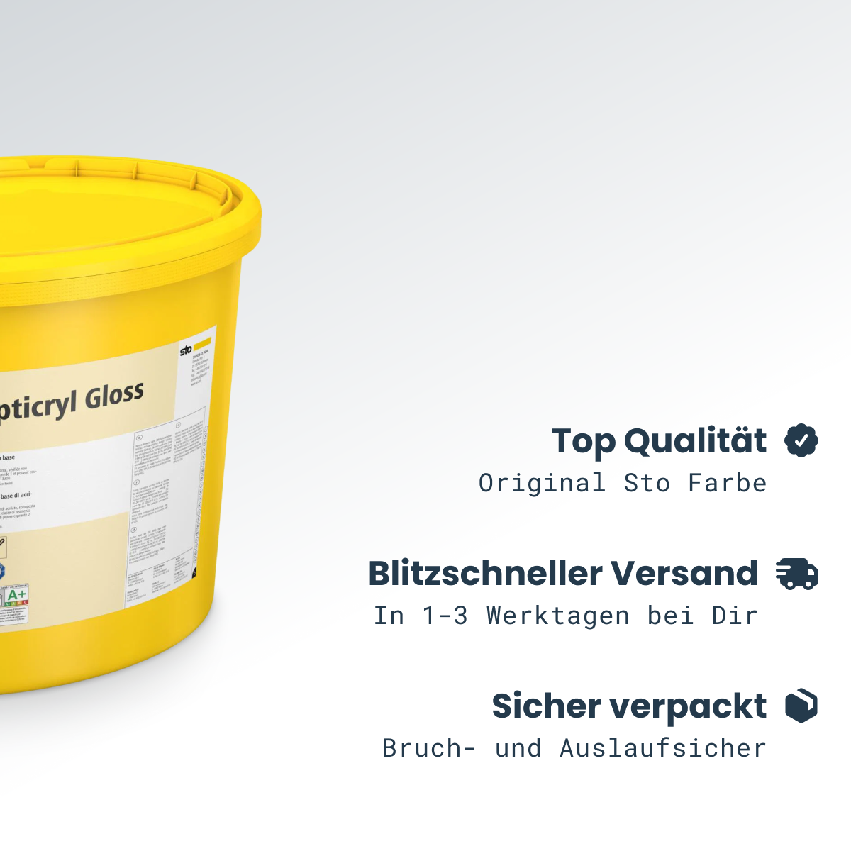 StoColor Opticryl Gloss weiß 5 l Eimer