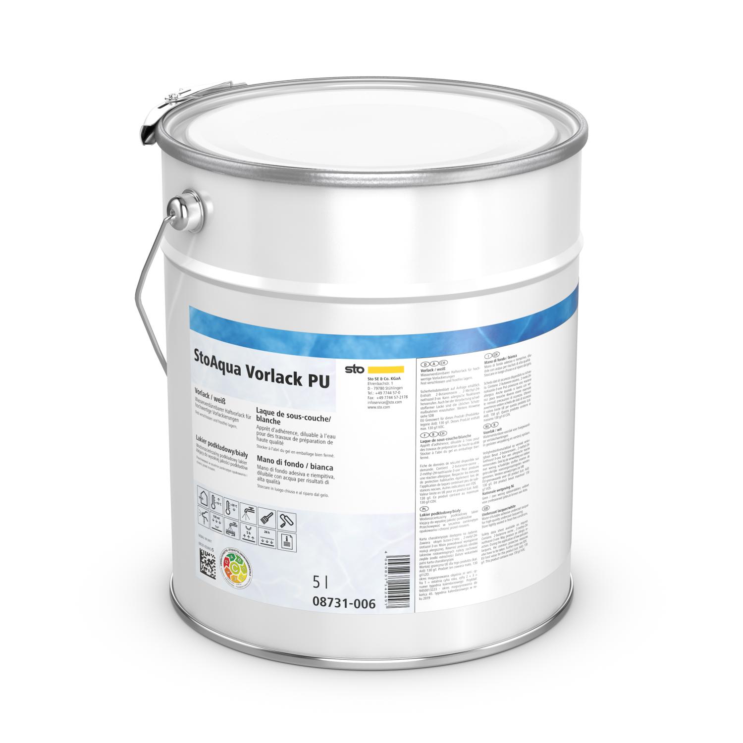 StoAqua Vorlack PU weiß 2,5 l Dose